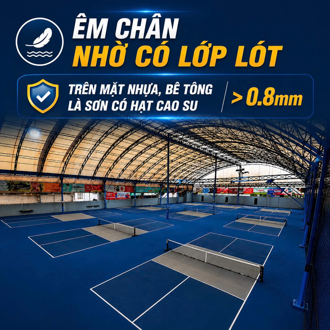 SƠN PHỦ TẠO PHẲNG MẶT SÂN PICKLEBALL